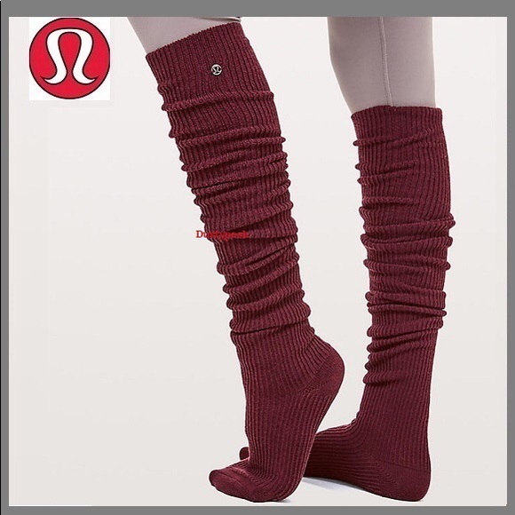 Lululemon Long Thigh High Socks Over The Knee Yoga Wool Dance Ski Cosplay Warm - Picture 2 of 6